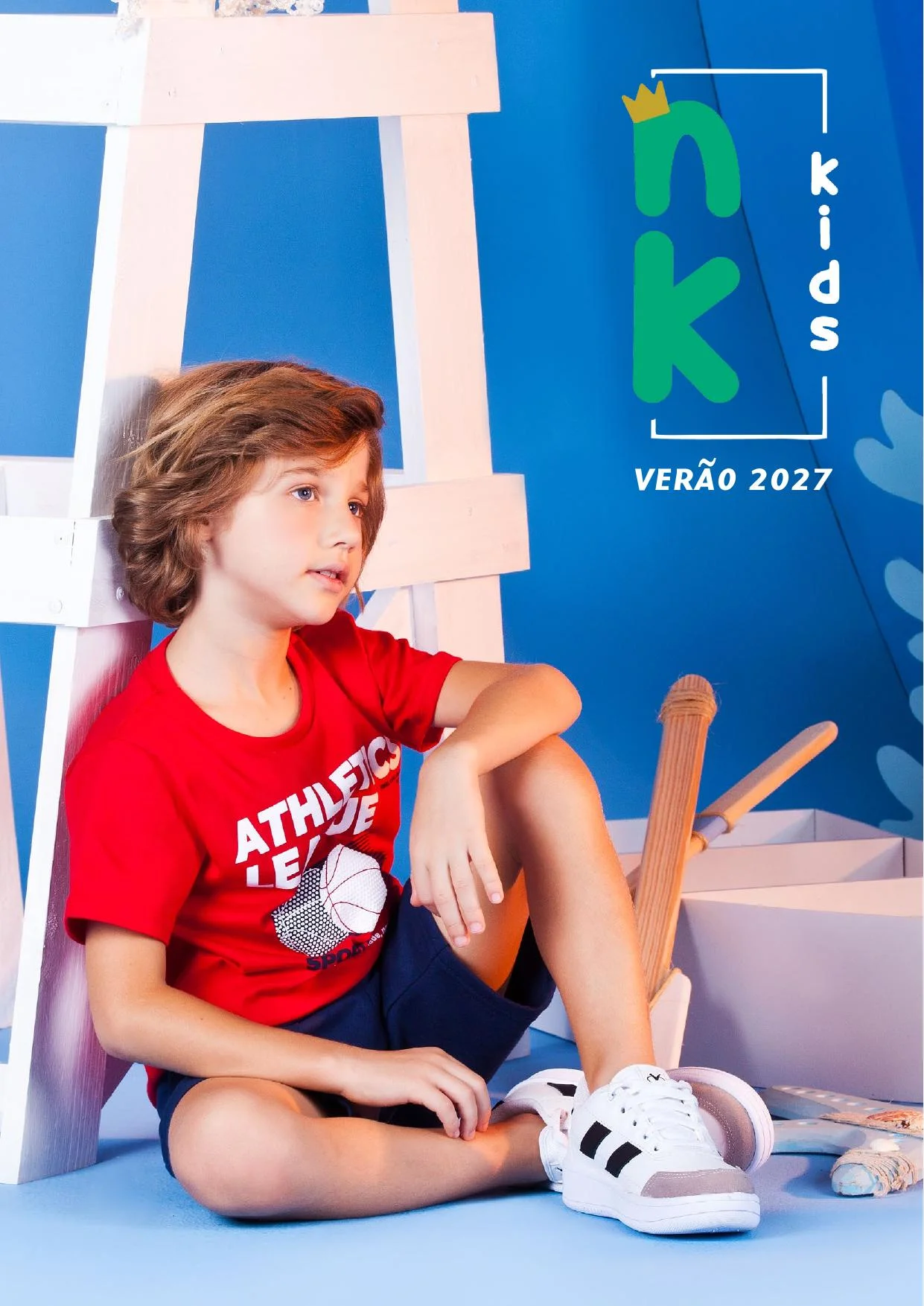 Capa do catálogo NK Kids Verão 2027